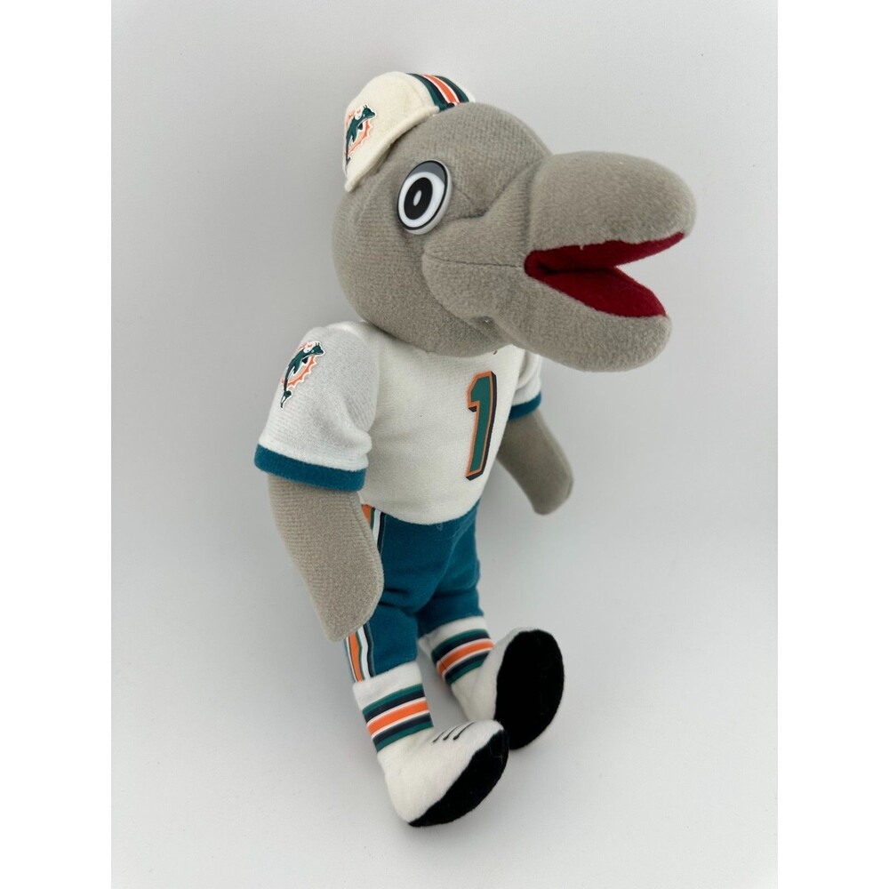 RARE Miami‎ Dolphins Plush Mascot Doll #1 NFL Football Fan Toy 7"
